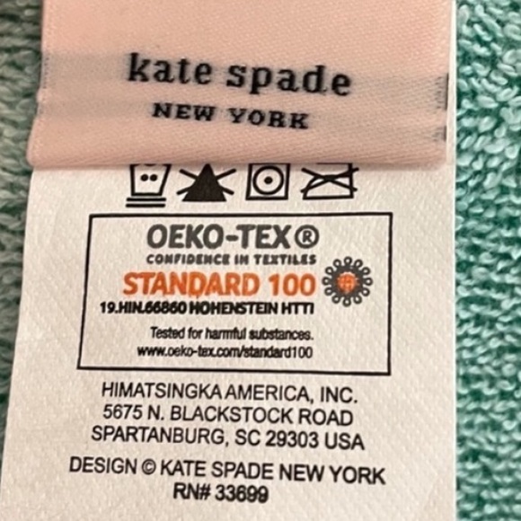 New Kate Spade Green Polka Dot Beach Towel - Picture 6 of 7